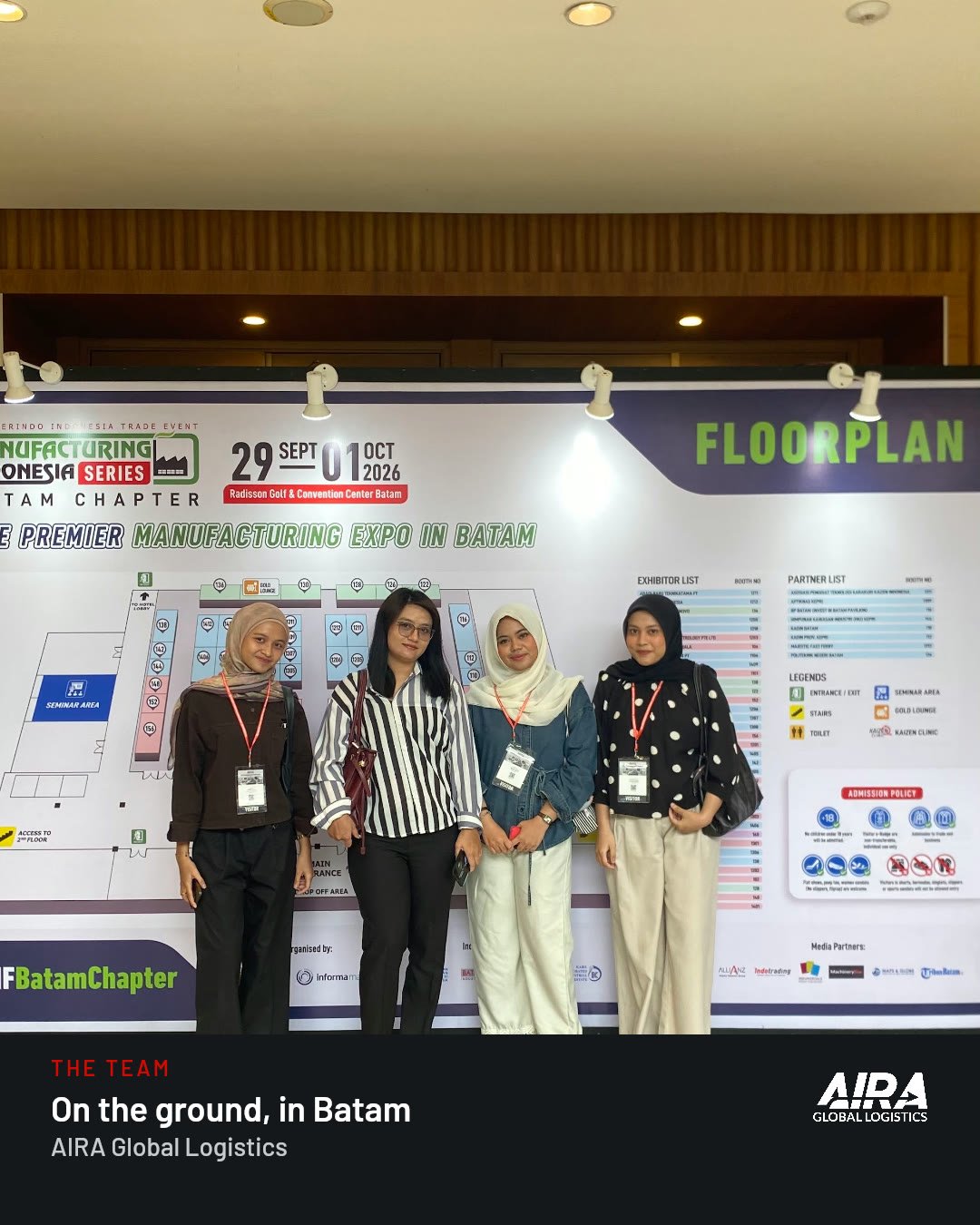 The AIRA team on the ground in Batam